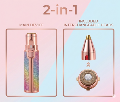 2 in 1 Electric Hair Remover & Eyebrow Trimmer For Women