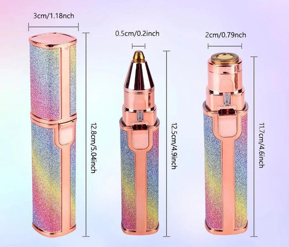 2 in 1 Electric Hair Remover & Eyebrow Trimmer For Women