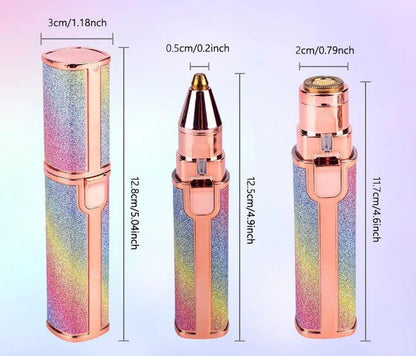2 in 1 Electric Hair Remover & Eyebrow Trimmer For Women